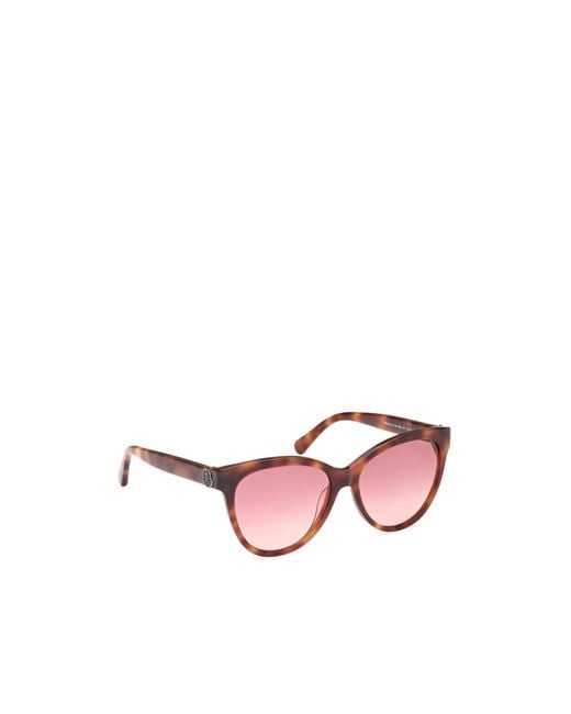 Moncler Pink Eyewear Buterfly Frame Sunglasses