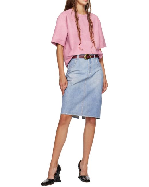 Bottega Veneta Black Denim Skirt