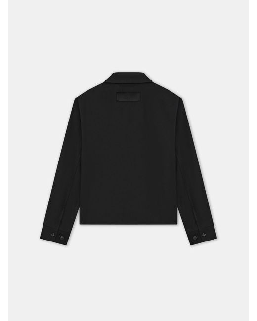 Amiri Black Zip-Up Shirt Jacket for men