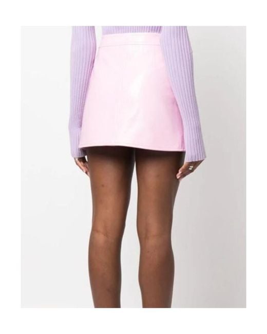Courreges Pink Courrèges Vinyl Mini Skirt