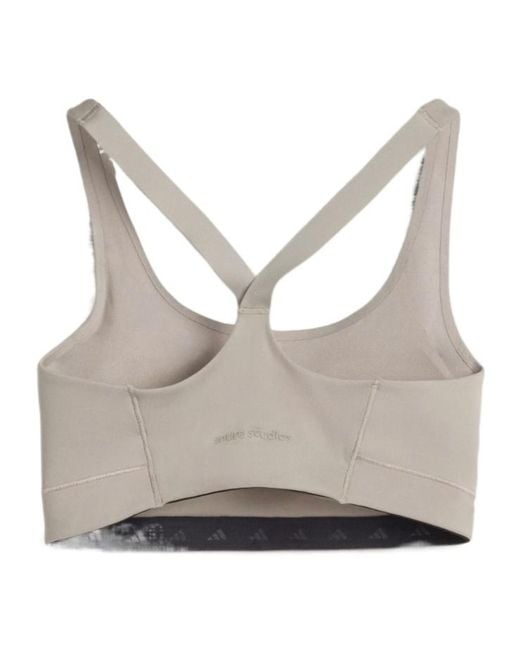 Adidas Gray Entire Studios Racerback Performance Bra