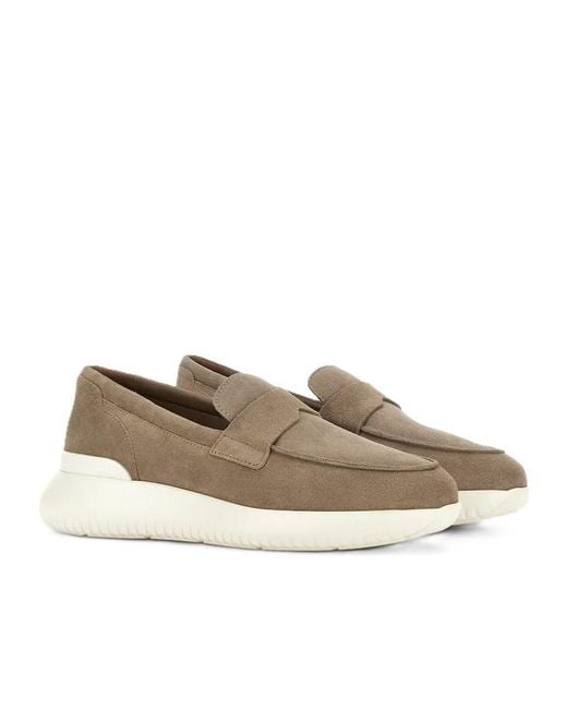 Hogan Gray Interactive³ Suede Sneakers for men