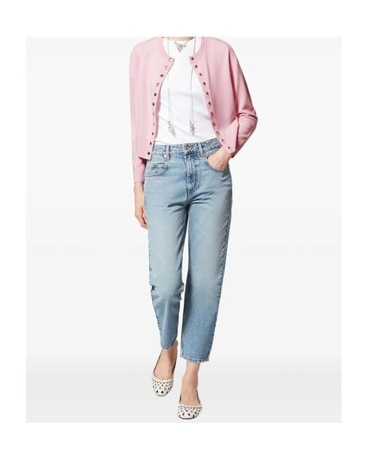 Isabel Marant Pink Idesia Button Cardigan