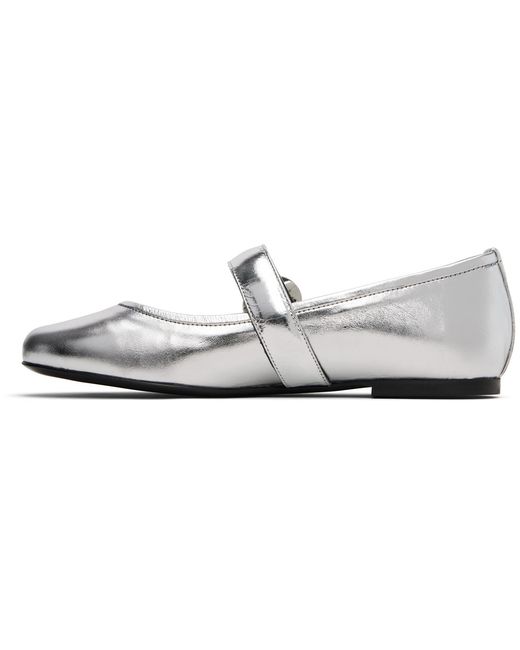 Coperni White Leather Ballet Flats