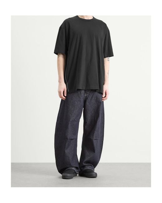Comme des Garçons Black Comme Des Garçons Shirt Zipper Detail Crew Neck T-Shirt for men