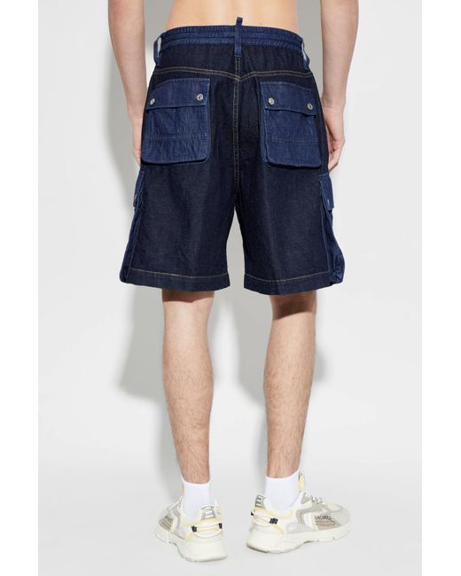 DSquared² Blue Denim Shorts for men