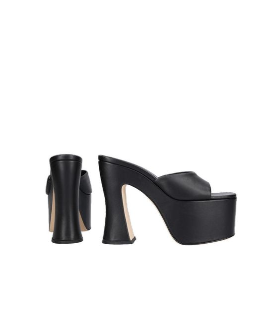 Magda Butrym Blue Square-Headed Muller Shoes