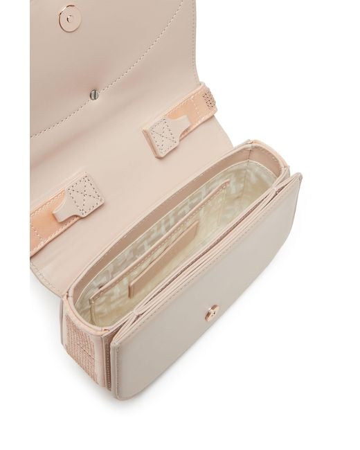 DIESEL White 1Dr Embellished Leather Shoulder Bag