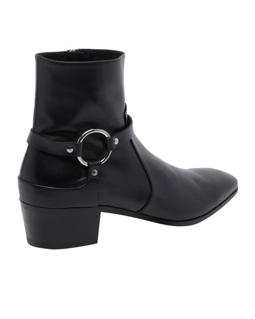 Tom Ford Black Round-Toe Ankle Boots for men