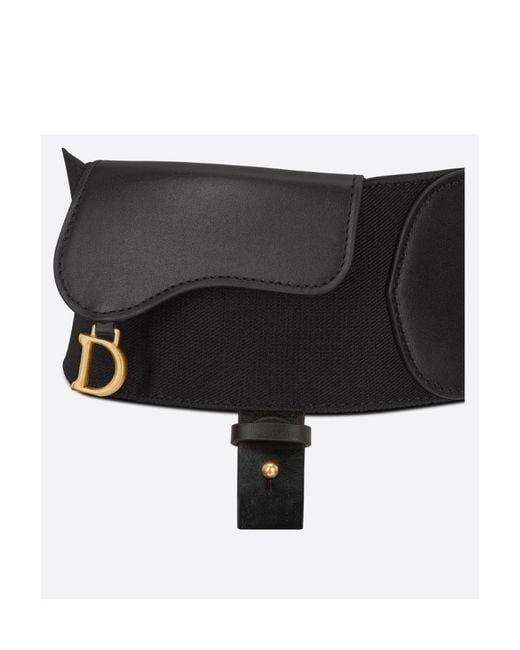 Dior Black Saddle Belt