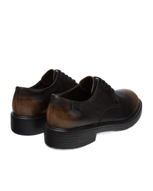Camper Black Leather Shoes For for men