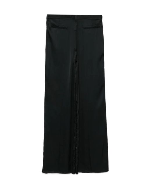 Barbara Bui Black Wide-Leg Trousers