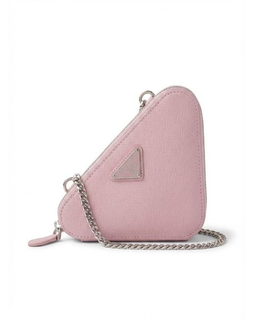 Prada Pink Logo Cross-Body Bag