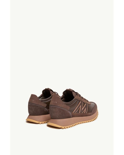 Moncler Brown Pacey2 Logo Patch Sneakers for men