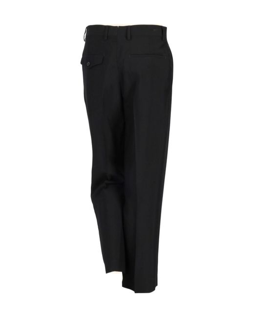 Ann Demeulemeester Black Gaelle Straight-Leg Trousers