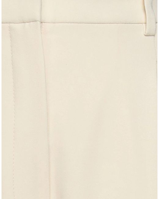 Tory Burch White Solid Color Straight Leg Pants