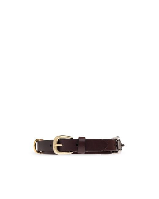 Etro White Triple Buckle Belt