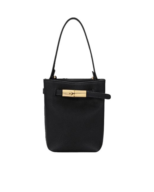 Longchamp Black Xs Le Smart Bucket Bag