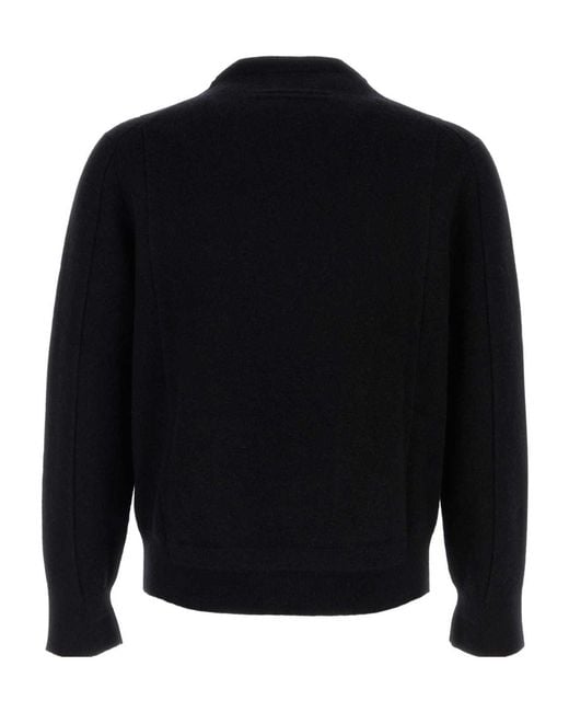 Zegna Blue Crewneck Knitted Jumper for men