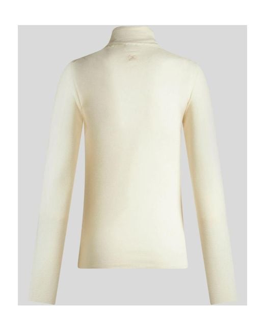 Etro White Wool Turtleneck Sweater