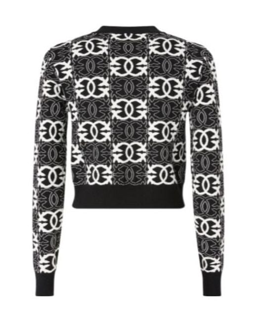 Pinko Black Gypsies Cropped Sweater