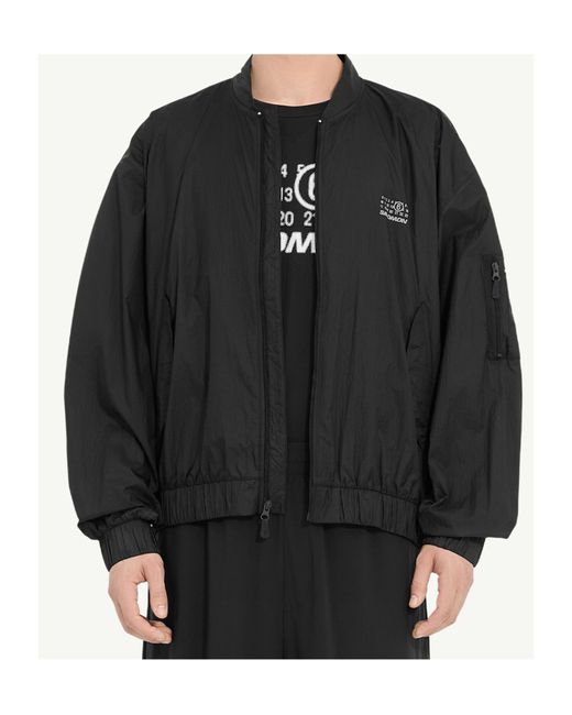 MM6 MAISON MARGIELA X SALOMON Black Waterproof Jacket for men