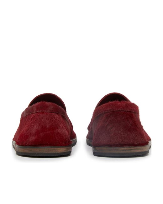 The Row Red Cary Loafer Shoes