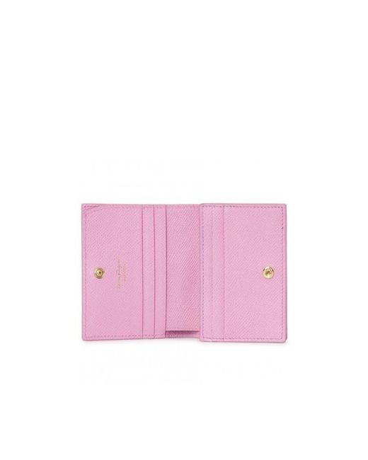 Ferragamo Pink Logo Wallet