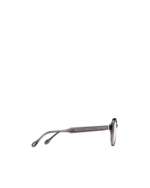 Matsuda White Full-Frame Plain Mirror for men