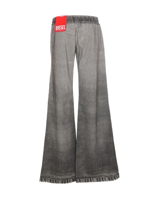 DIESEL Gray 2078 D-Ainty Distressed Jogger Jeans