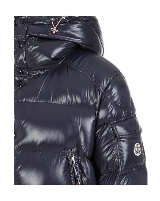Moncler Blue Chiablese Hooded Down Jacket for men