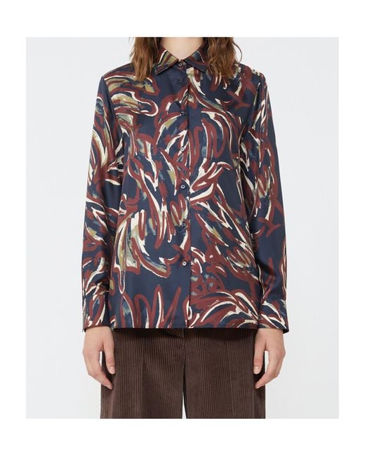 Weekend by Maxmara Multicolor Rive Printed Twill Shirt