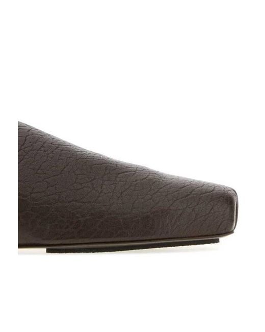 Uma Wang Brown Flat Mules