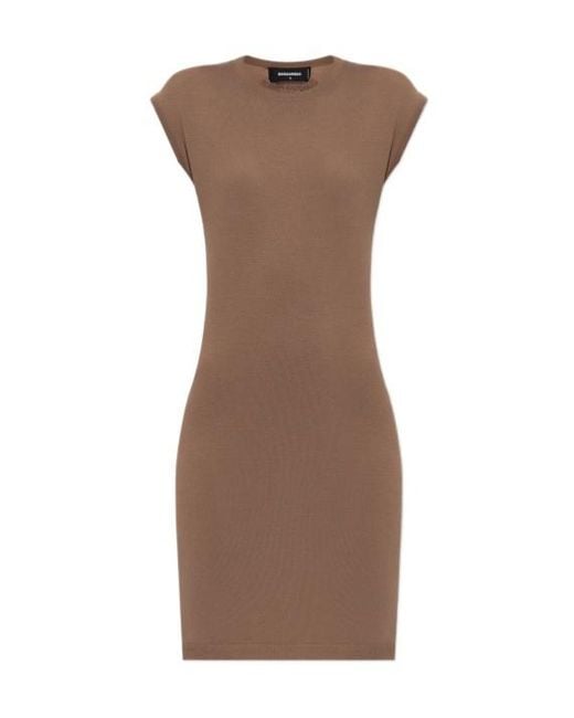 DSquared² Brown Short Dresses