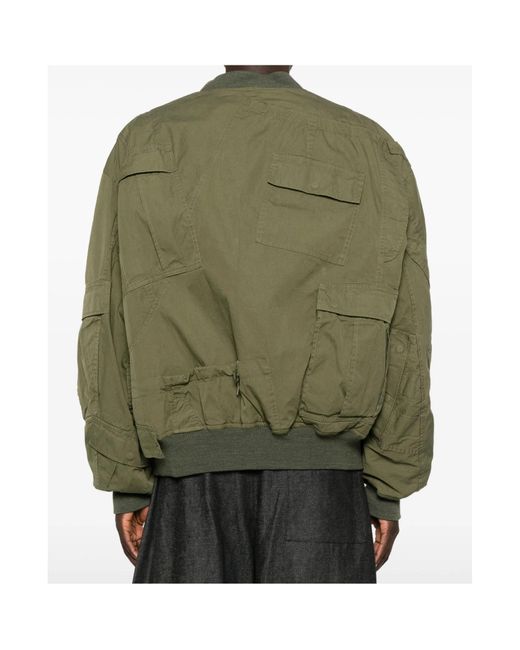 Junya Watanabe Green Cotton Bomber Jacket for men