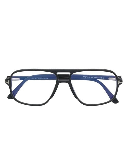 Tom Ford White Eyewear Aviator-Frame Glasses for men