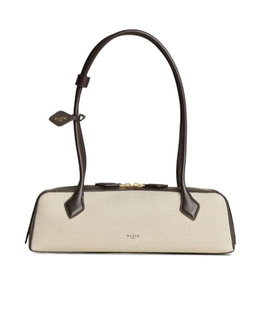 Alaïa Natural Alaïa Le Teckel Medium Shoulder Bag