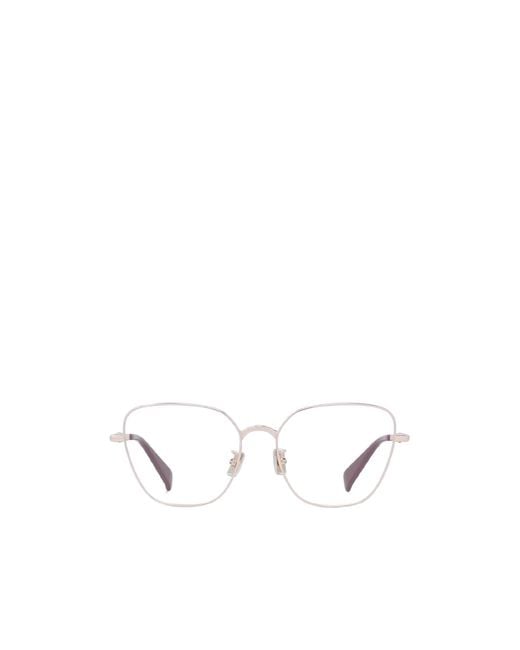 KENZO White Full-Rimmed Glasses (With Non-Prescription Lenses)