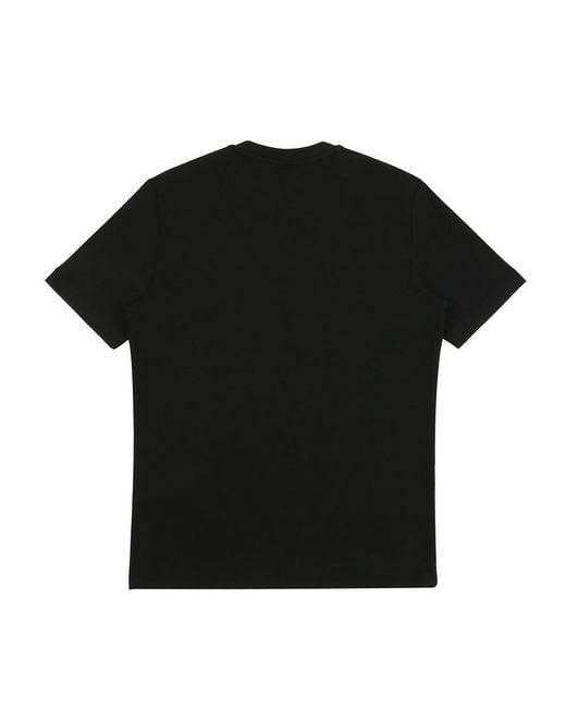 Armani Collezioni Black Round-Necked T-Shirt for men