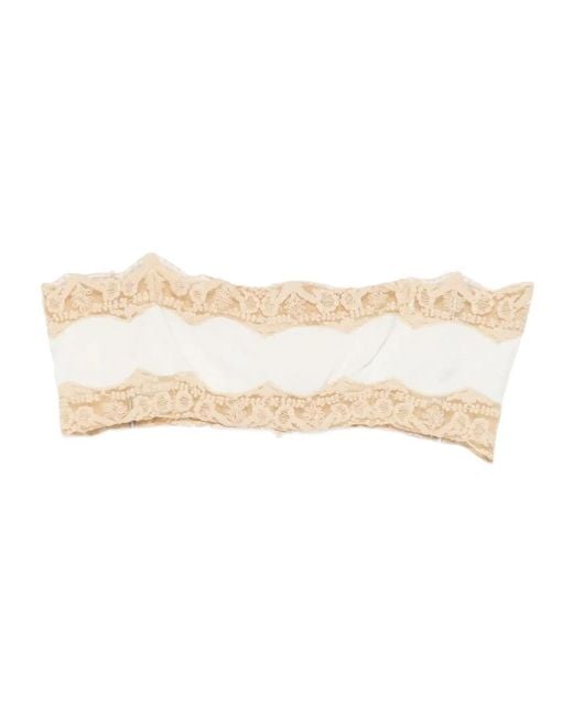 Bode Natural Trousseau Lace Bra