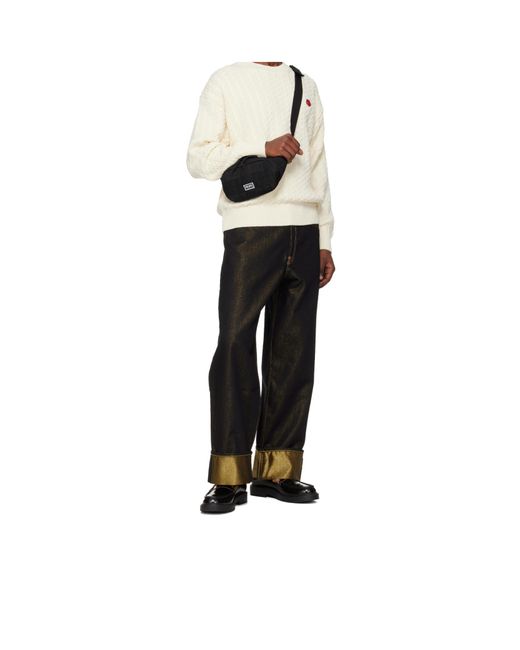 KENZO Black Explorer Belt Bag for men