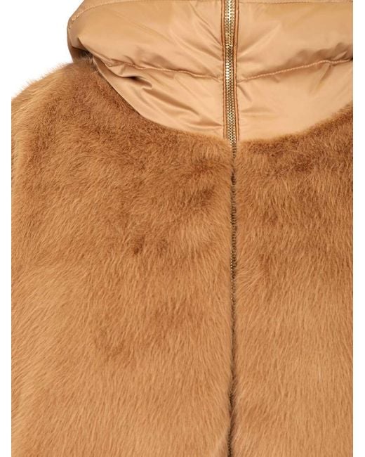 Herno Brown Satin Cape