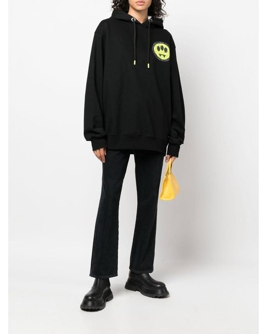 Barrow Black Drawstring Hood Hoodie for men