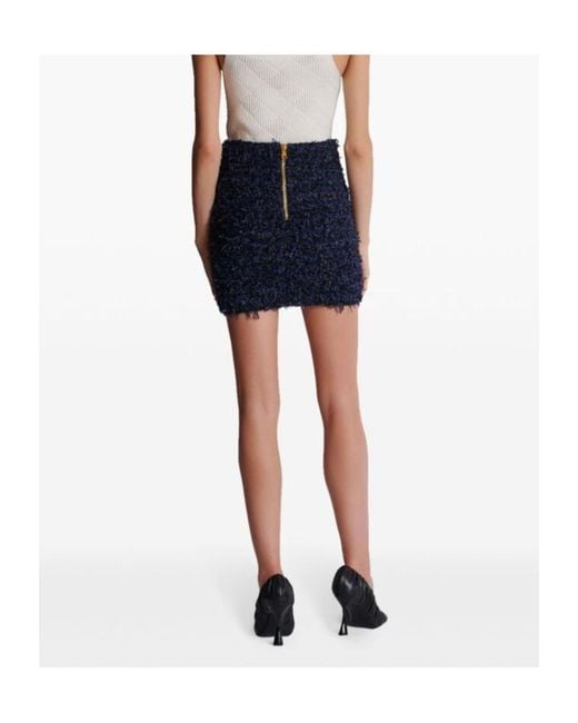 Balmain Blue Short Skirts