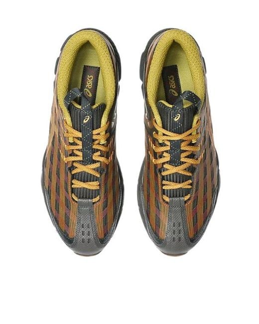 Asics Brown Round-Toe Sneakers for men