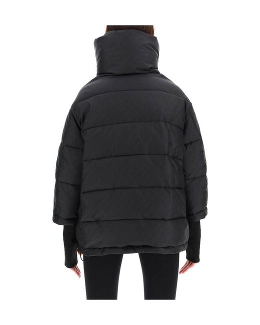 Balenciaga Black Padded Hooded Jacket