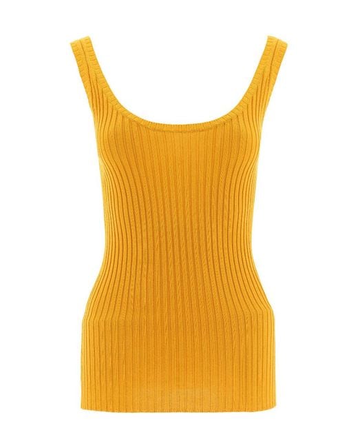 Chloé Yellow Rib Vest