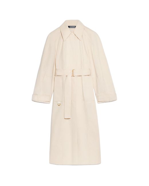 Jacquemus Natural Le Trench Bari Belted Coat