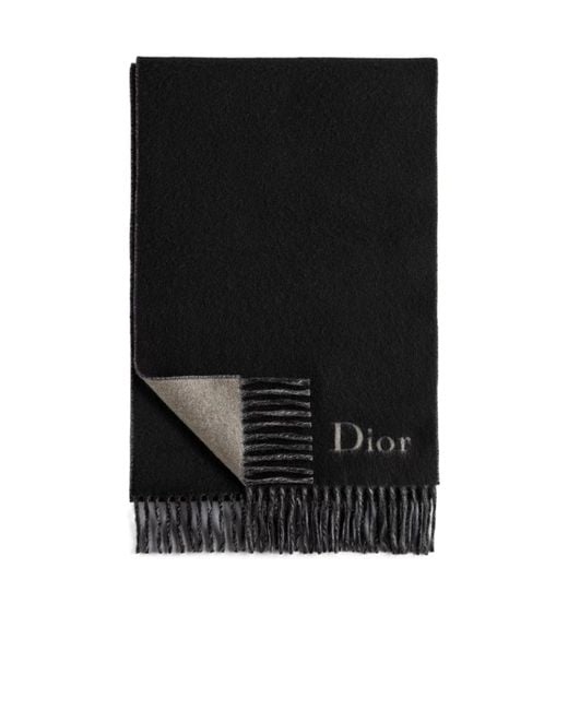 Dior Black Double-Sided Scarf for men