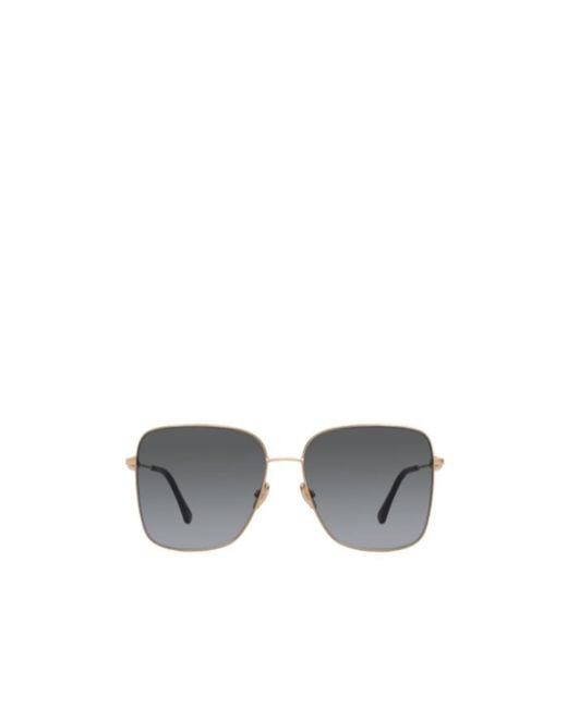 Jimmy Choo Metallic Eyewear Hester Square Frame Sunglasses